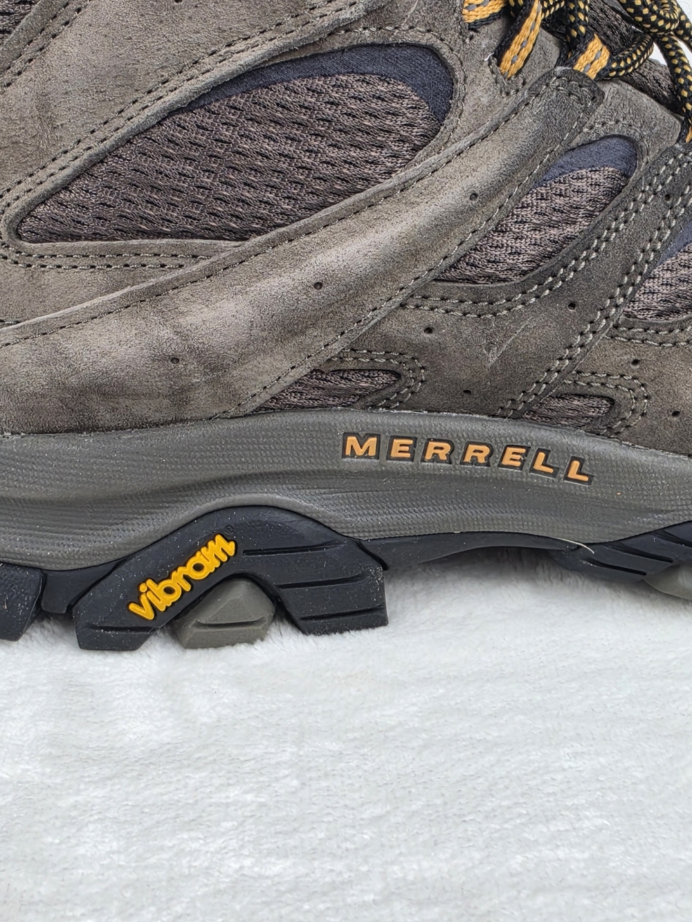 Merrell Moab 2 Mid Waterproof Hiking Boots Mens 10.5 Walnut J035869 - Picture 7 of 9
